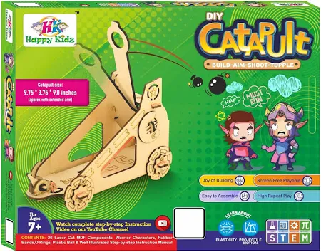 DIY Catapult - Science Toys for Kids, Make Your Own Toy, STEM Kit