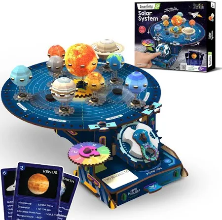 Smartivity DIY Solar System Kit Gear-Driven Working Model of Planets
