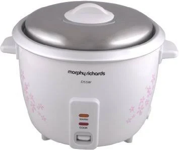 Morphy Richards D55W 1.5-Litre 350-Watt Electric Rice Cooker (Floral Design And White)