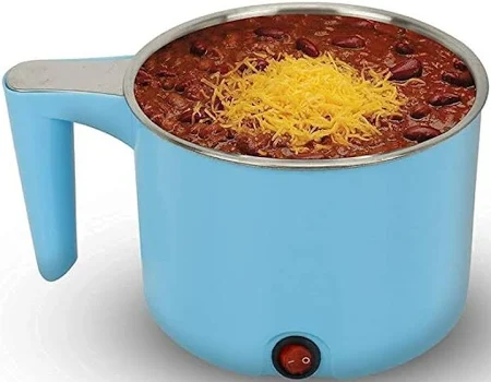 Fab 1.5 Electric Rice Cooker With Steaming Feature 1.5 Liters, White Travel Cooker