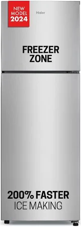 Haier 240L 2 Star Frost Free Double Door Top Mount Refrigerator HEF-252EGS-P